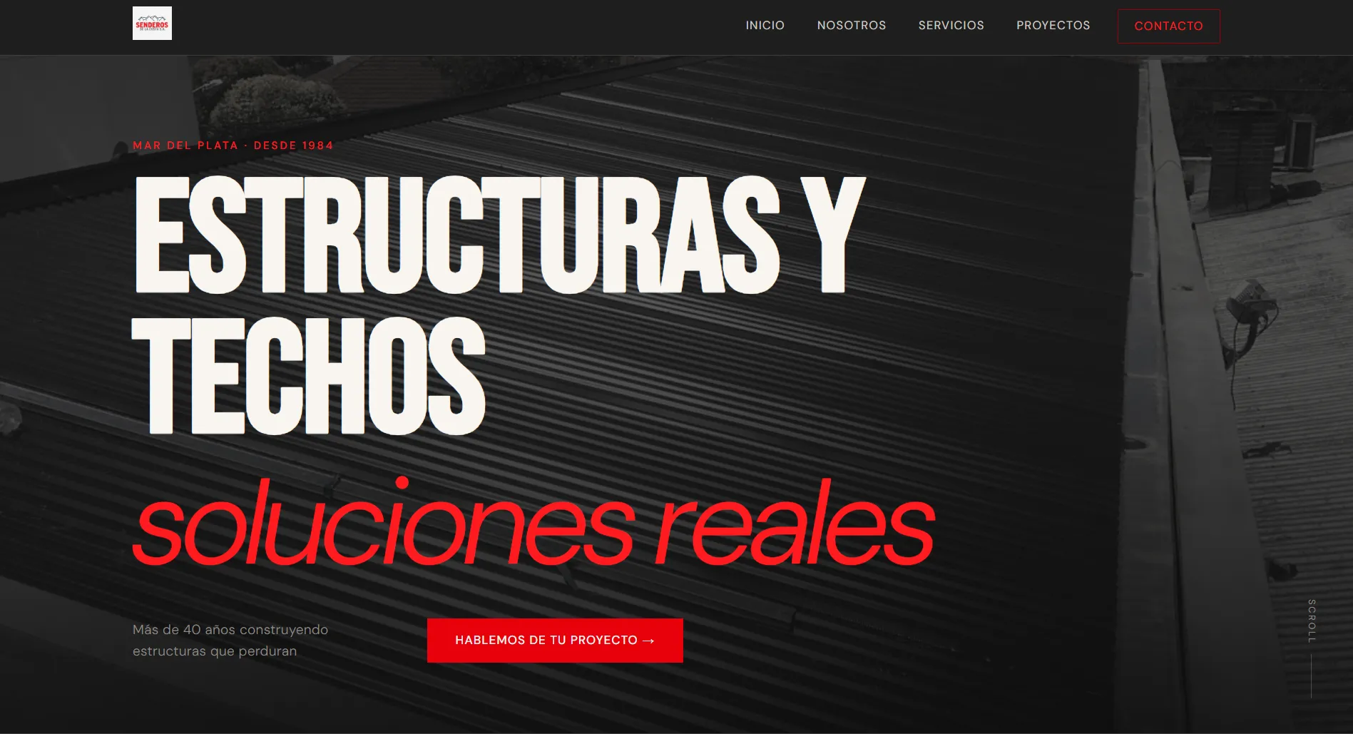 Captura del sitio Senderos de la Costa